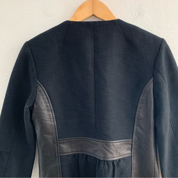 THE WRIGHTS 3/4 Sleeves Black Blazer Jacket Size 6 - Picture 4 of 6